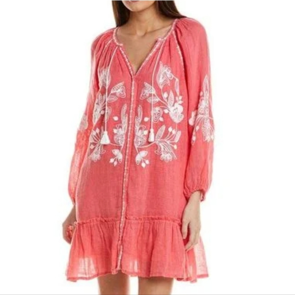 Tommy Bahama Tunic Dress Coverup Embroidery Sz S